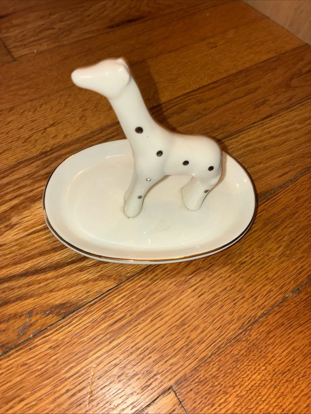 White Ceramic Oval Trinket Dish - Minimalist Jewelry Holder